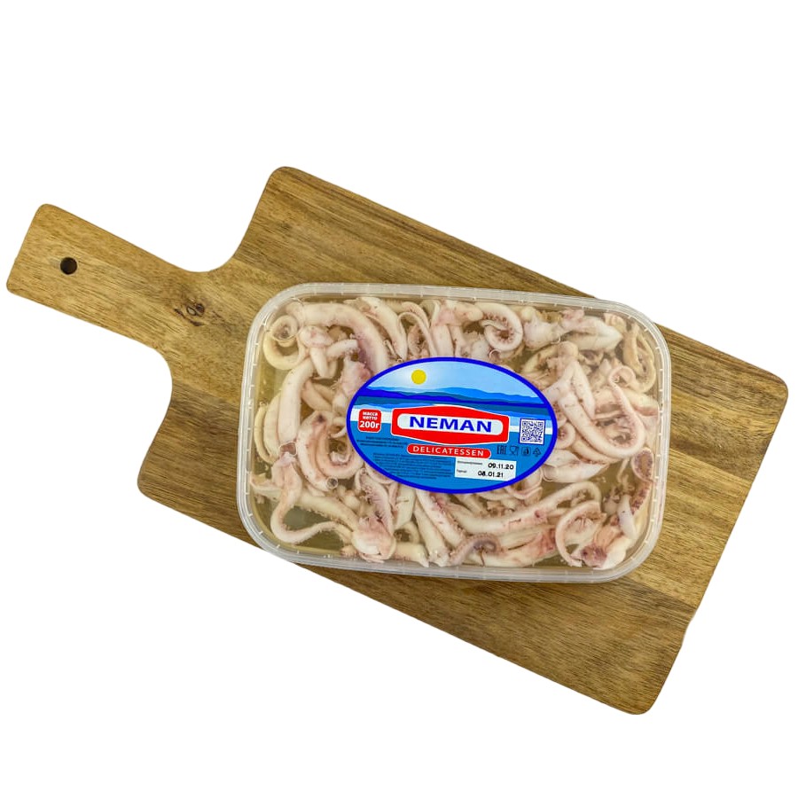 Щупальца кальмара в масле пресервы 200 г Neman