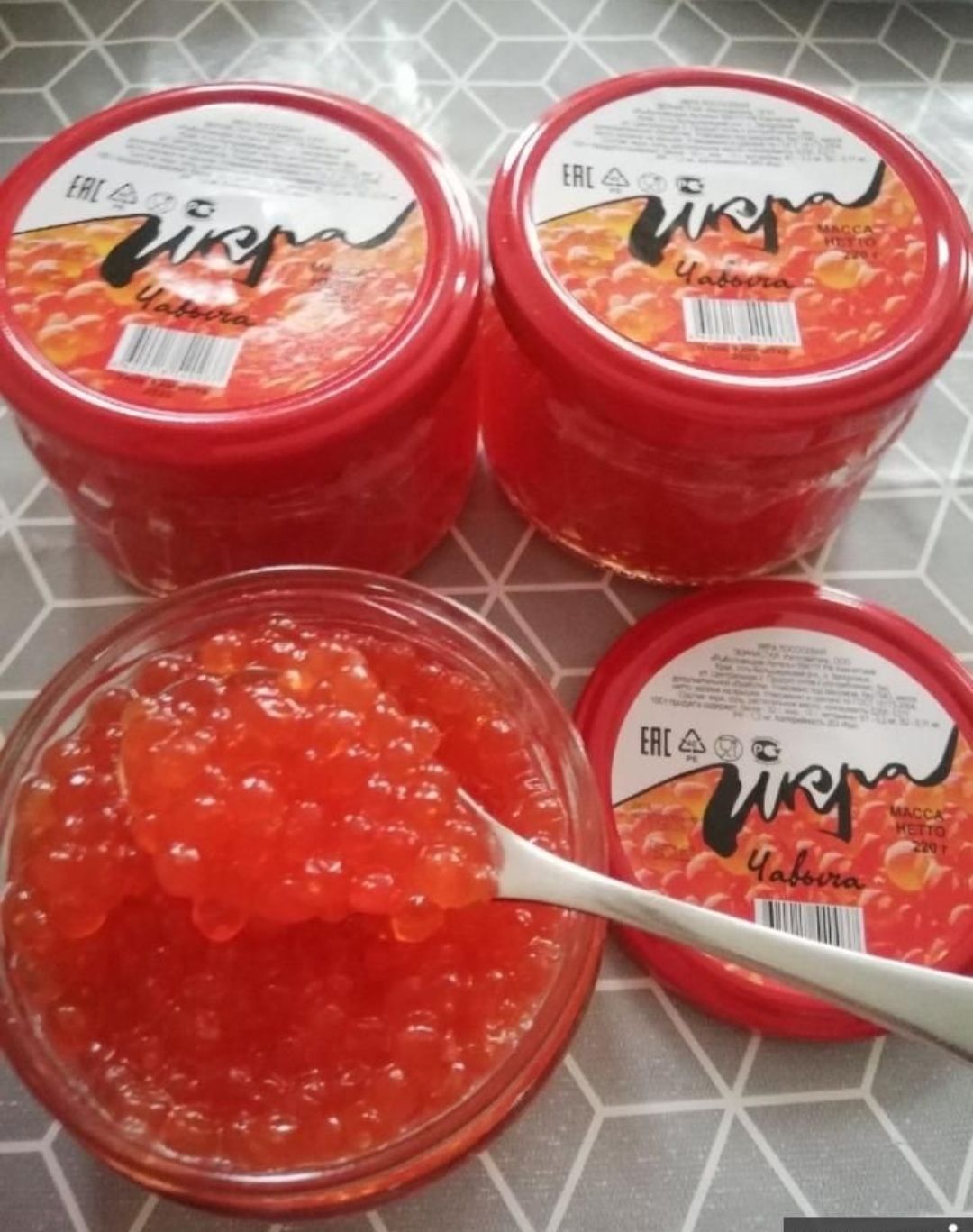 Красная икра чавычи 14 кг